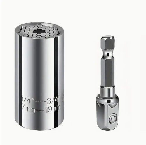 범용 토크 렌치 7-19mm 육각형 다기능 범용 소켓